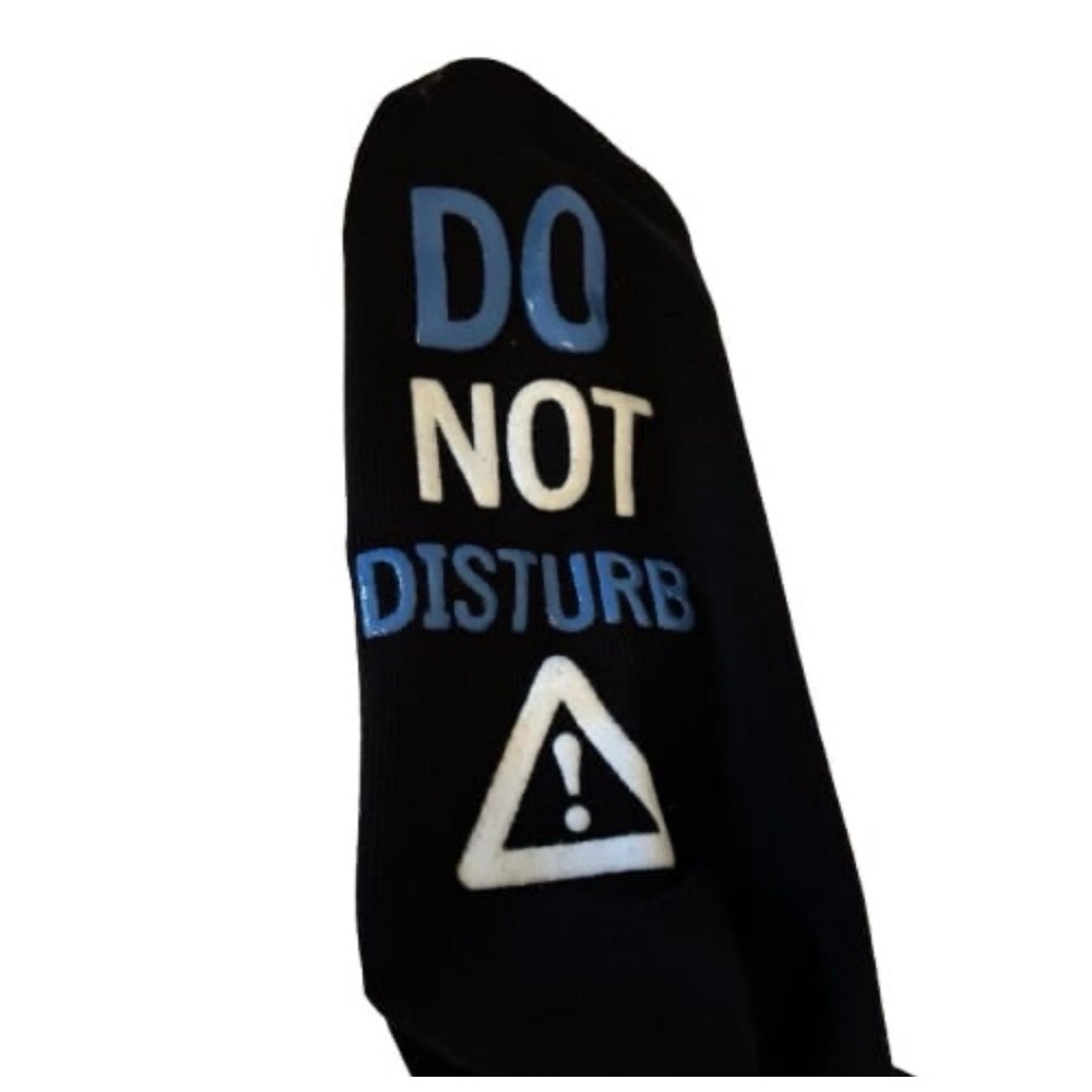 Black Funny Novelty‎ Sports Socks NEW - Picture 2 of 3